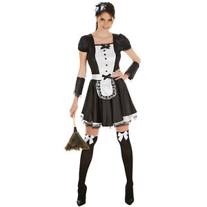 Sexy Dienstmadchen Hausmadchen Kleid Kostum Frauen Karneval Fasching Halloween Ebay