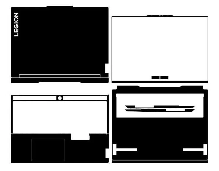 Carbon Vinyl Sticker Skin Decals Cover for Lenovo Legion 7 (16, Gen 7) 16" 2022 - Image 2 of 4