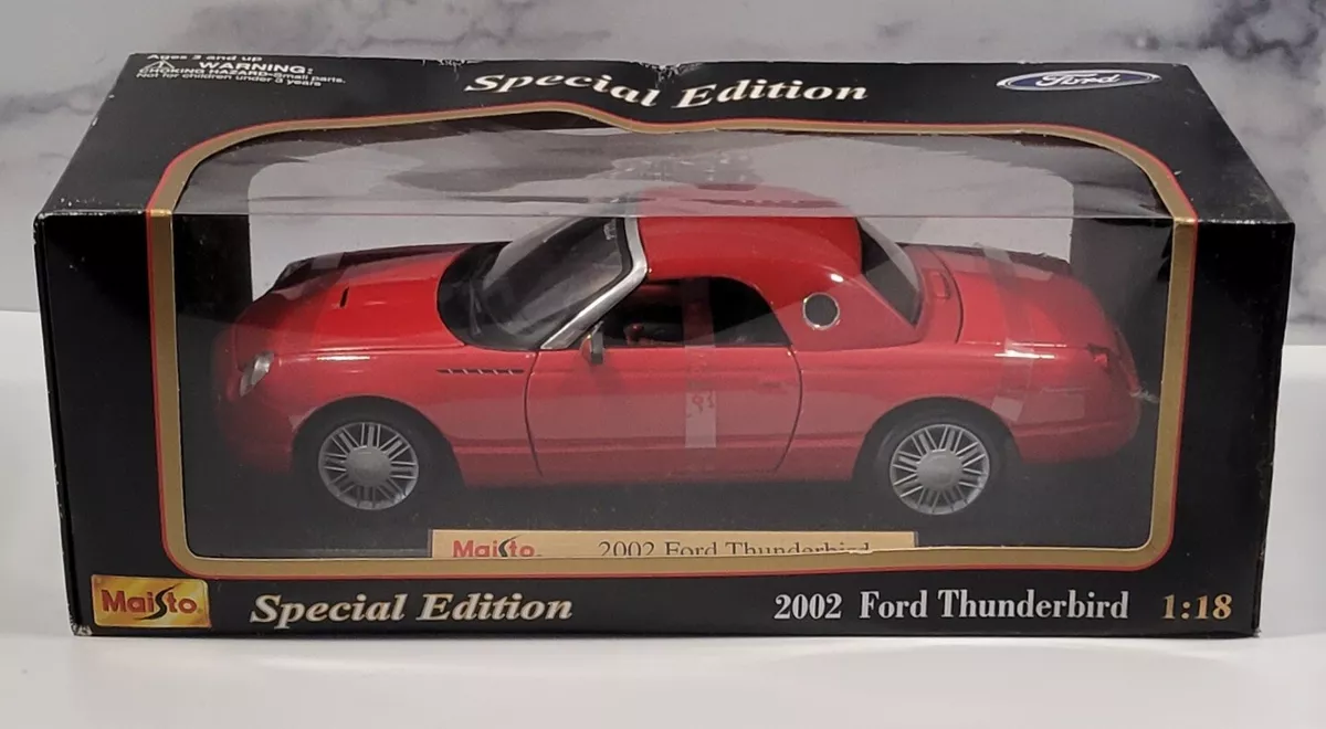 2002 Ford Thunderbird Die Cast Car 1 18 scale by Maisto NIB