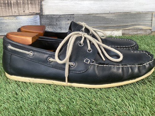 UK10 Red Herring Navy Deck Shoes 