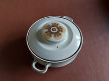 vintage ceramic casserole dish with lid. 