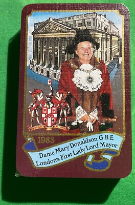 SEALED Old Vintage 1983 ** WORSHIPFUL Co ** Playing Cards LONDON 1st LADY MAYOR
