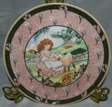 MIB Heinrich Villeroy  Boch "Once Upon a Rhyme, Mary had a ..Lamb" Plate COA
