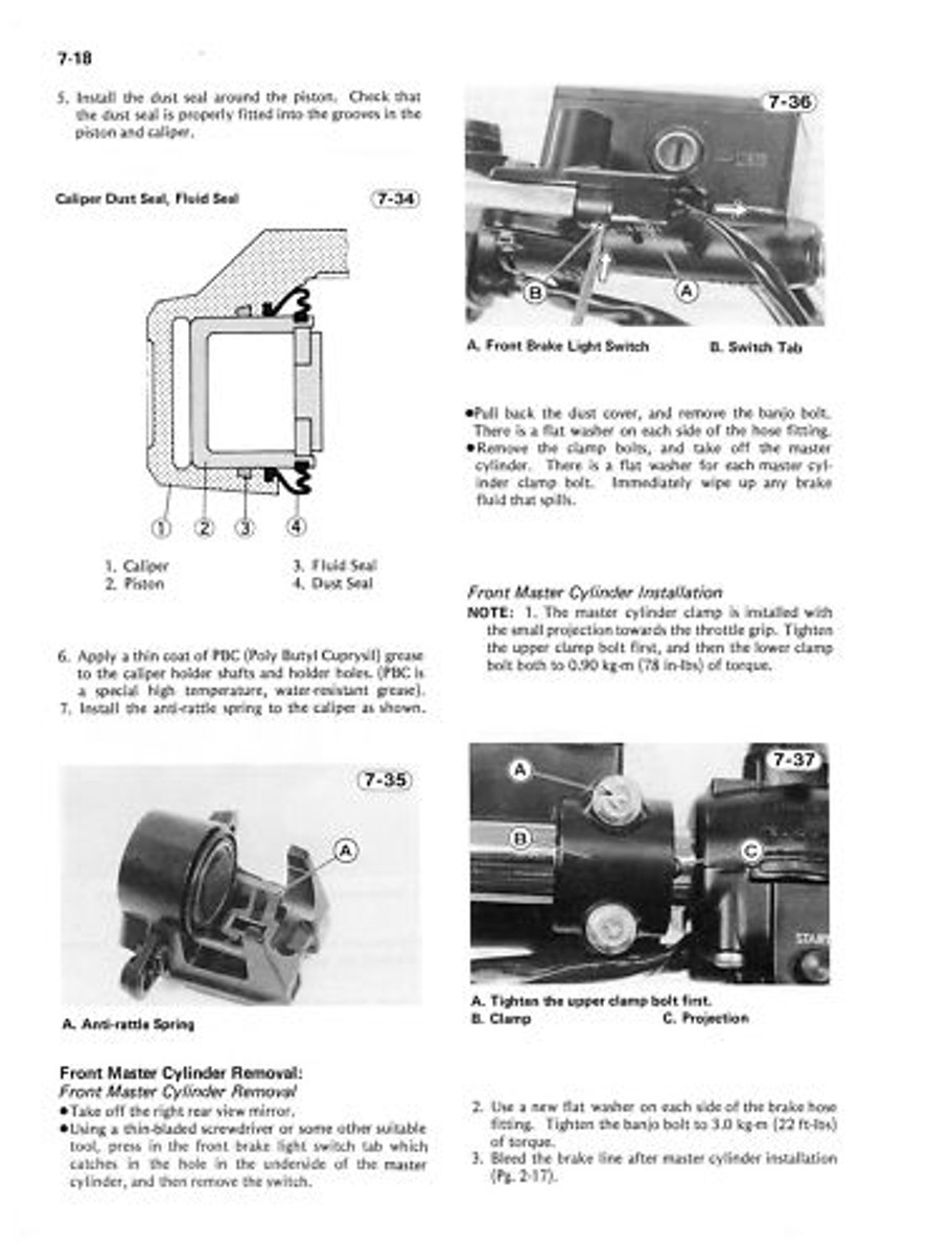 1981-1983 Kawasaki KZ650 Z650 CSR SR Workshop Manual Service