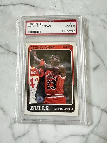 Fleer 1988-89 Michael Jordan #17 Chicago Bulls PSA 9 NBA Basketball Card