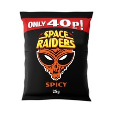 Space Raiders Spicy Crisps 36 x 25g Priced Pack Snacks