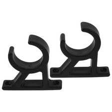 2pcs Boat Hook Holder: Black Quick Release Pole/Oar Holders - 42mm Nylon Pipe