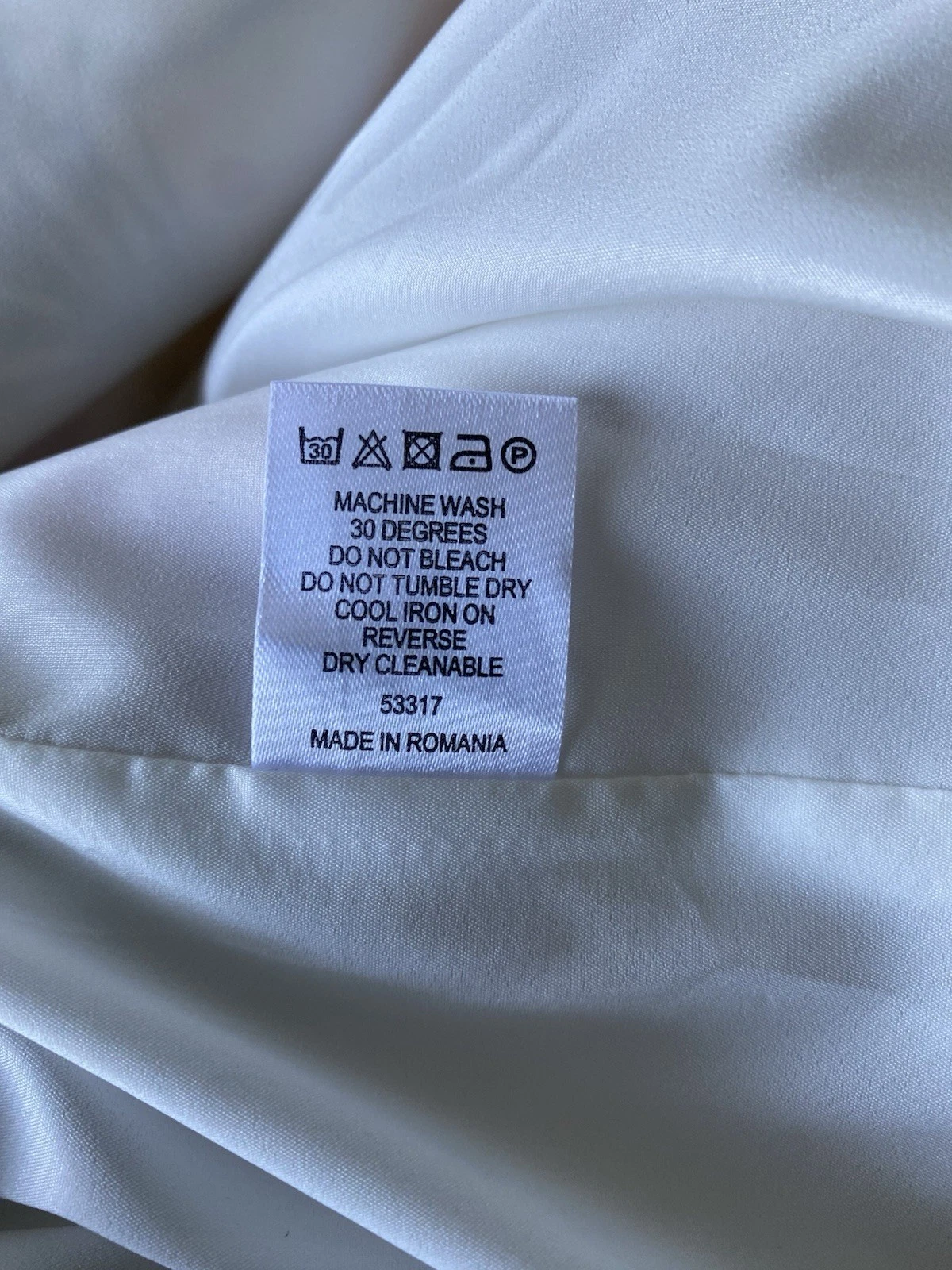 OFF WHITE Abito fantasia Fenn Wright Manson bianco sporco. Taglia 12 nuova