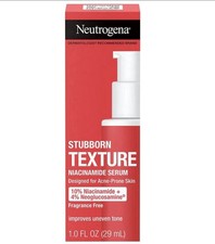 2 Pck Neutrogena Stubborn Texture Niacinamide Serum for Acne-Prone Skin 1 oz New