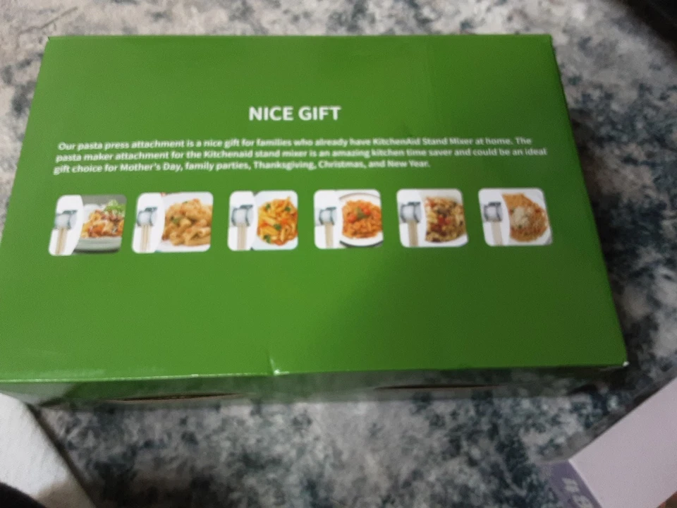 Pasta Press Attachment For Kithen Aid Mixer 6 Fresh Pasta Shapes New In Box - Image 2 of 4