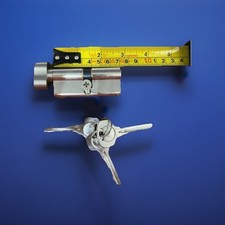 Yale Euro Cylinder Door Lock 3 Keys Anti Snap Easy Lock with Out Key Inside New