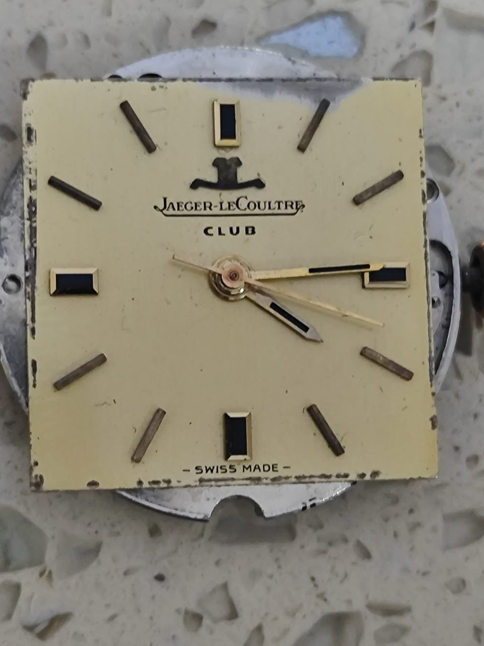 JLC LeCoultre club Cal AS 1900/01 Movement  with Dial & Hands & crown  Work