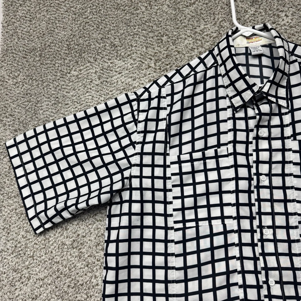 Universal Studios Regreso al Futuro Marty McFly Escocesa Disfraz Camisa L Foto 4 de 4