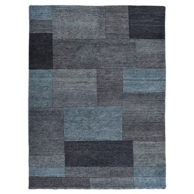 Teppich DALAS - türkis - handgeknüpft - 60x90 cm