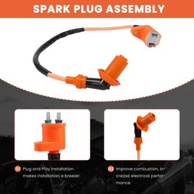 Motorcycle Modification Racing Ignition Coil Ignition Candle CDI for GY6 GY6 50Cc 1252800