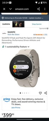 Suunto 9 Peak GPS Watch smartwatch gray 