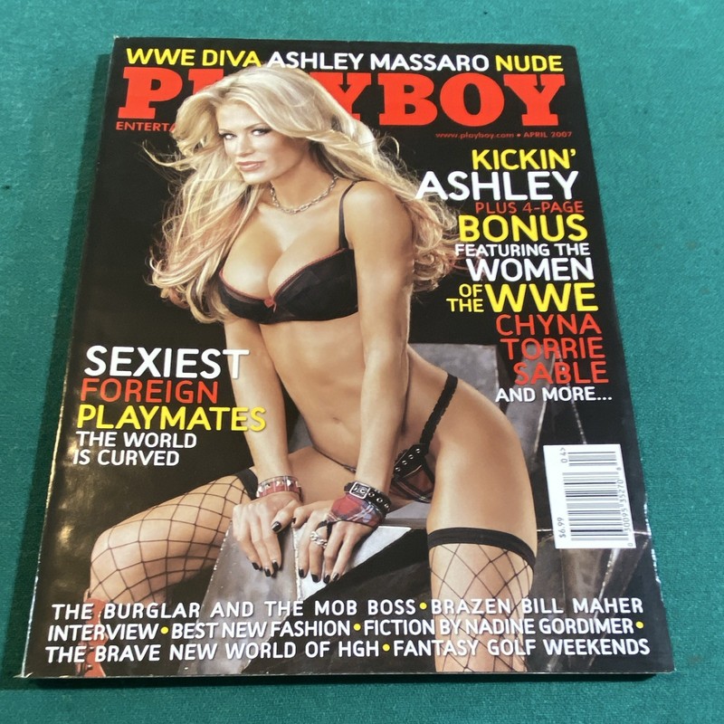 Playboy April 2007 WWE Diva Ashley Massaro Illustrated Cover Issue