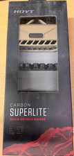 NUOVO Hoyt Carbon Superlite Quick-Stack 6 1PZ Freccia Arco Faretra BUCKSKIN