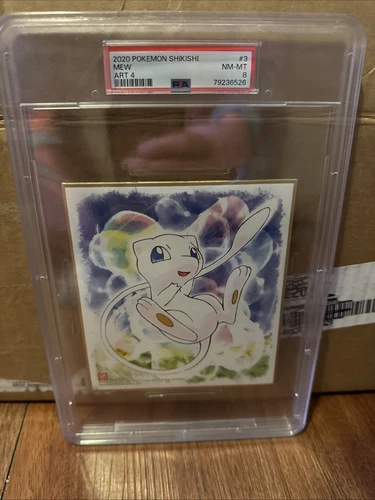 2020 Pokémon Shikishi Mew Art 4 PSA 8