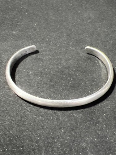 Vintage Sterling Silver Baby Cuff Bangle Bracelet C Band 12.7g