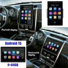 2 DIN Carplay Car Stereo Radio 10.1'' Vertical Screen GPS Navi FM MP5 Android 15