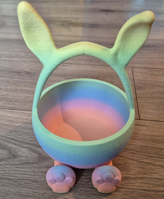 3D Druck Osterhase Hase Korb Ostereiersuche Kinder, Geschenk, Wohndeko 