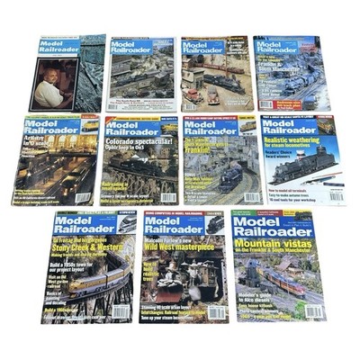 Lot of 11 Model Railroader Magazines Model Train Layout Scenery Hobby