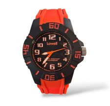 Orologio uomo Lowell Abyss Subacqueo Sub 20 ATM 200m plastica silicone Arancione