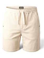 Bermuda velours PULLIN Dening Beach Short cordon beige homme Neuf Corduroy XL