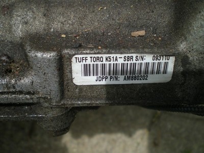 John Deere Sabre Transaxle Transmission K51A Tuff Torq AM880202
