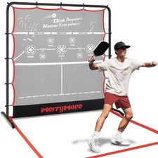 Pickleball Rebounder Practice Net: 6FT Strong Metal Frame Pickleball Trainer ...