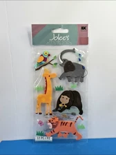 FREE SHIP Jolee's ZOO ANIMALS Scrapbook Dimensional Stickers CIRCUS Giraffe 