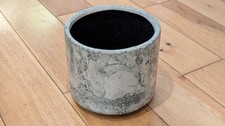 Patch Plants Fractured Pot - Green - 16cm Heavy Stone Plant Pot