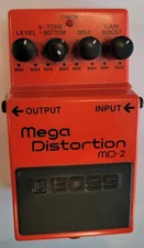 Boss Mega Distortion MD-2 Distortion Guitar Effect Pedal - 