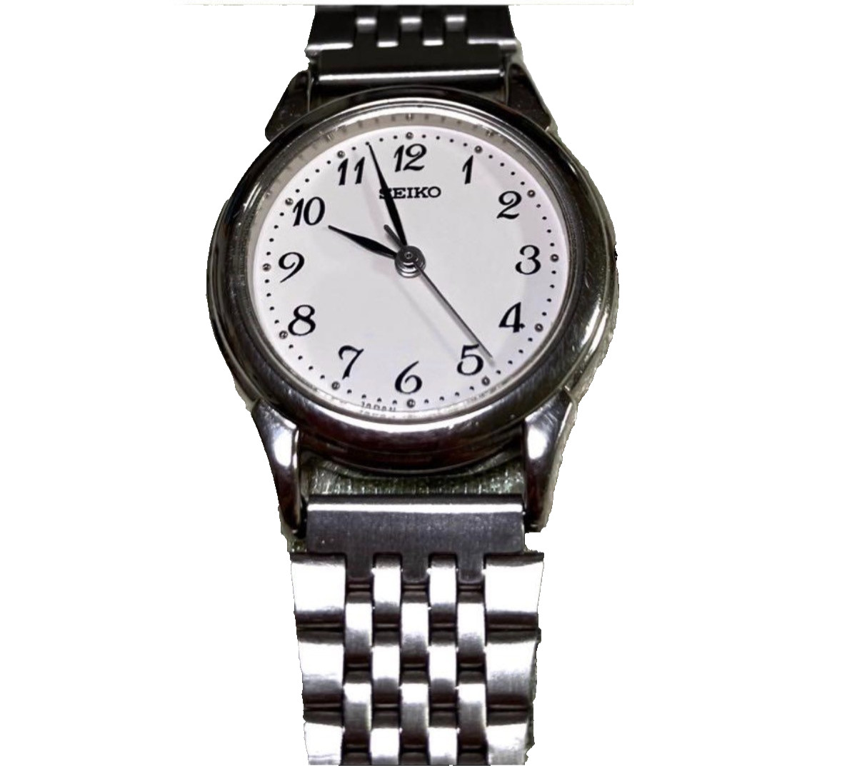SEIKO 7N01-6880 Quartz Women's Watch Silver Working Good Condition No Box