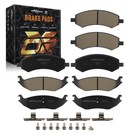 Front&Rear Ceramic Brake Pads for Chrysler Aspen 2007-2009 P-1084 P967 D1084