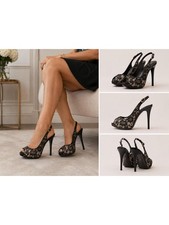 Tacones de encaje Giuseppe Zanotti EU 40/9,5 multicolor