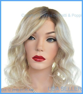 Mila Monotop Smart Lace front Wig Wavy NEW PALM SPRINGS BLOND Rooted Jon Renau