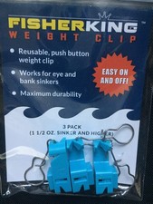 Weight Clip Pack 1 1/2 oz Sinker Lead Fishing Gear Trolling Snap Release