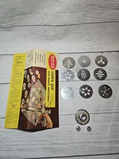 Vintage Wear-Ever Cookie Press & Pastry Decorator PARTS ONLY, INCOMPLETE - Discs