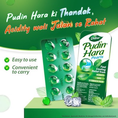 Dabur Pudin Hara Sparpack 100 Kapseln (10x 10 Kapseln) Kräutergassäure