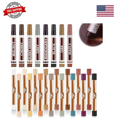 Wood Filler Putty Sticks -16 Colors Wax Crayons & 8 Furniture Marker Touch-Up...