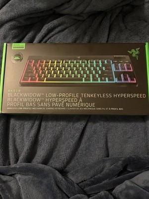 NEW Razer BlackWidow V4 - Low Profile - TKL - HyperSpeed - Wireless Keyboard