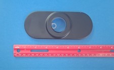 Delta Escutcheon with Gasket, Matte Black