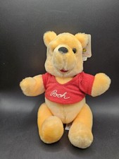 Winnie the Pooh Jointed Plush w/Red Pooh Shirt Walt Disney World VTG RARE w/tag