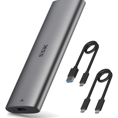 Aluminium M.2 USB NVMe SATA SSD Gehäuse 10 Gbit s werkzeuglos 2242 2280