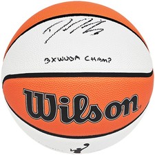Diana Taurasi Auto Auth White I/O Basketball Phoenix Mercury 3X WNBA Champ BAS