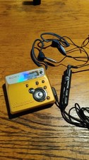 Sony Net MD Walkman MZ-N505 Type-R MiniDisc Gold TESTED WORKING NICE W/remote