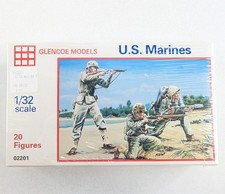 Glencoe US Marine Soldier Figures Model Kit 1/32 Scale 02201 Military