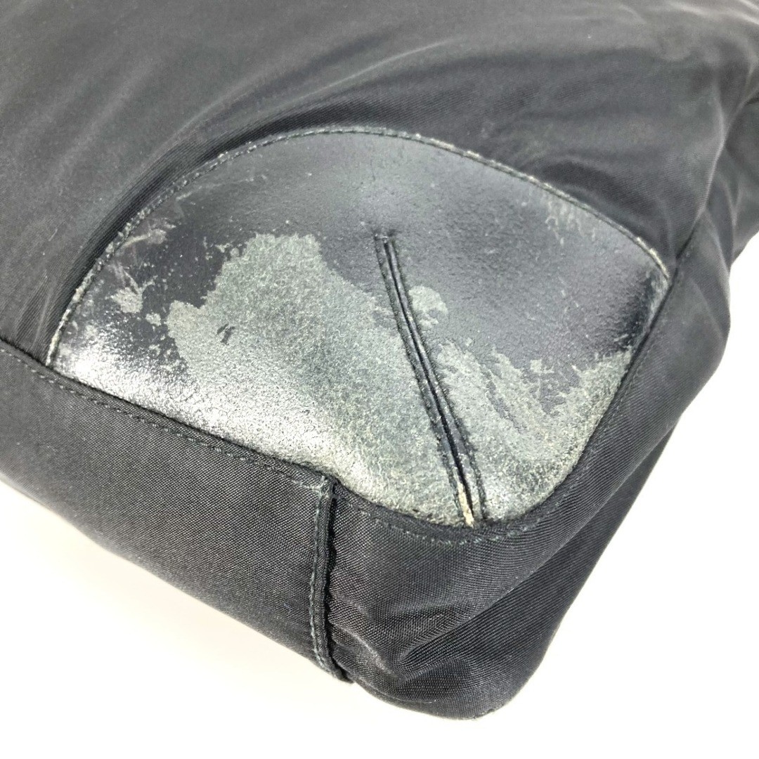 PRADA Triangle Logo Triangular Logo Plate Bag Sho… - image 5